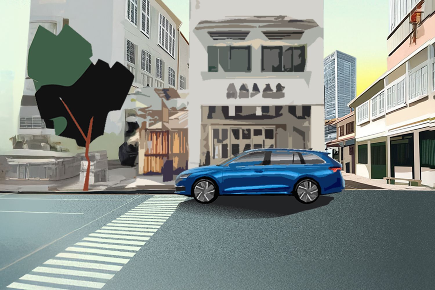 Painting artwork of Skoda x CCSH