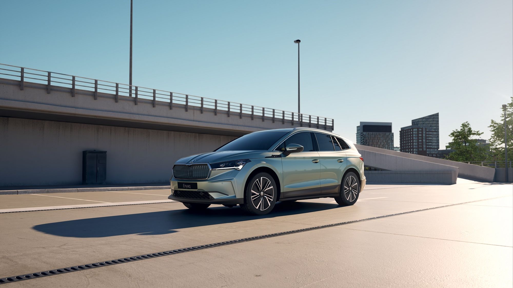 Skoda Enyaq in a parking lot