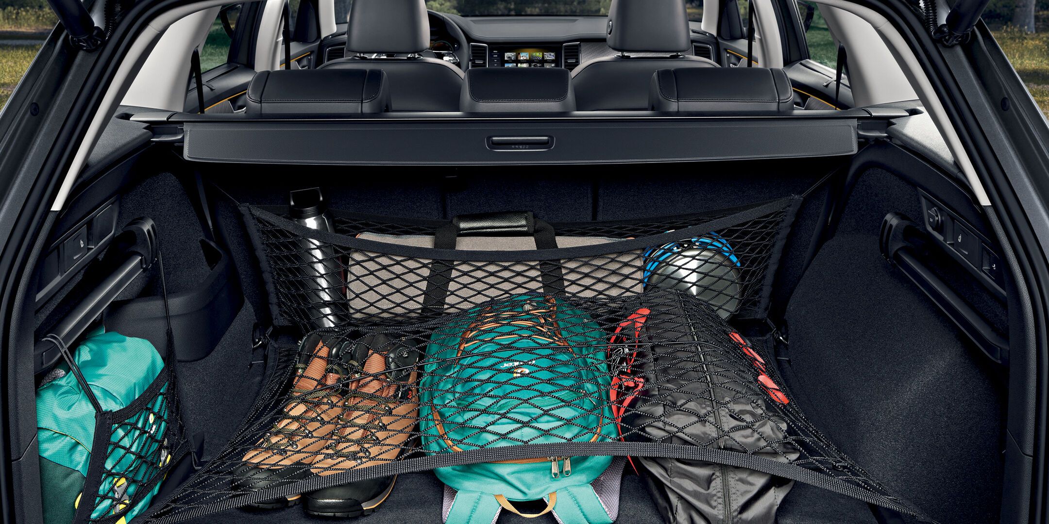 Škoda Kodiaq Kofferraum mit Netzen