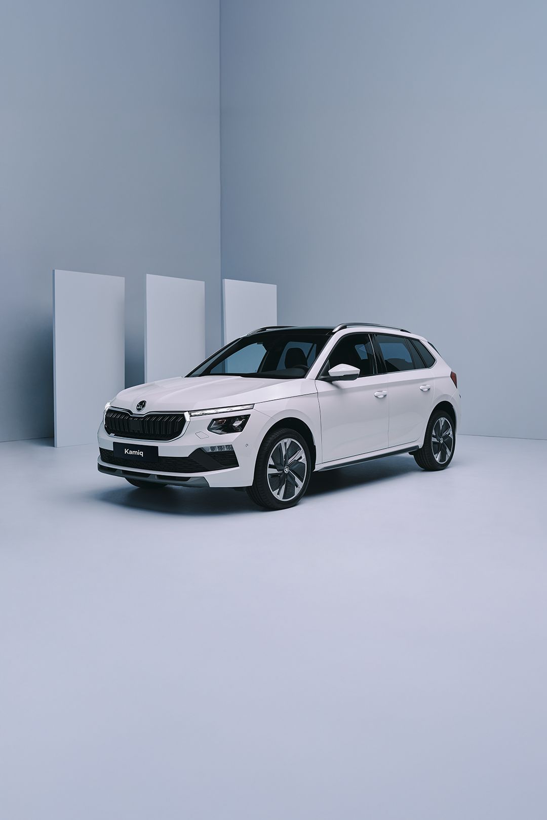 white Skoda Kamiq