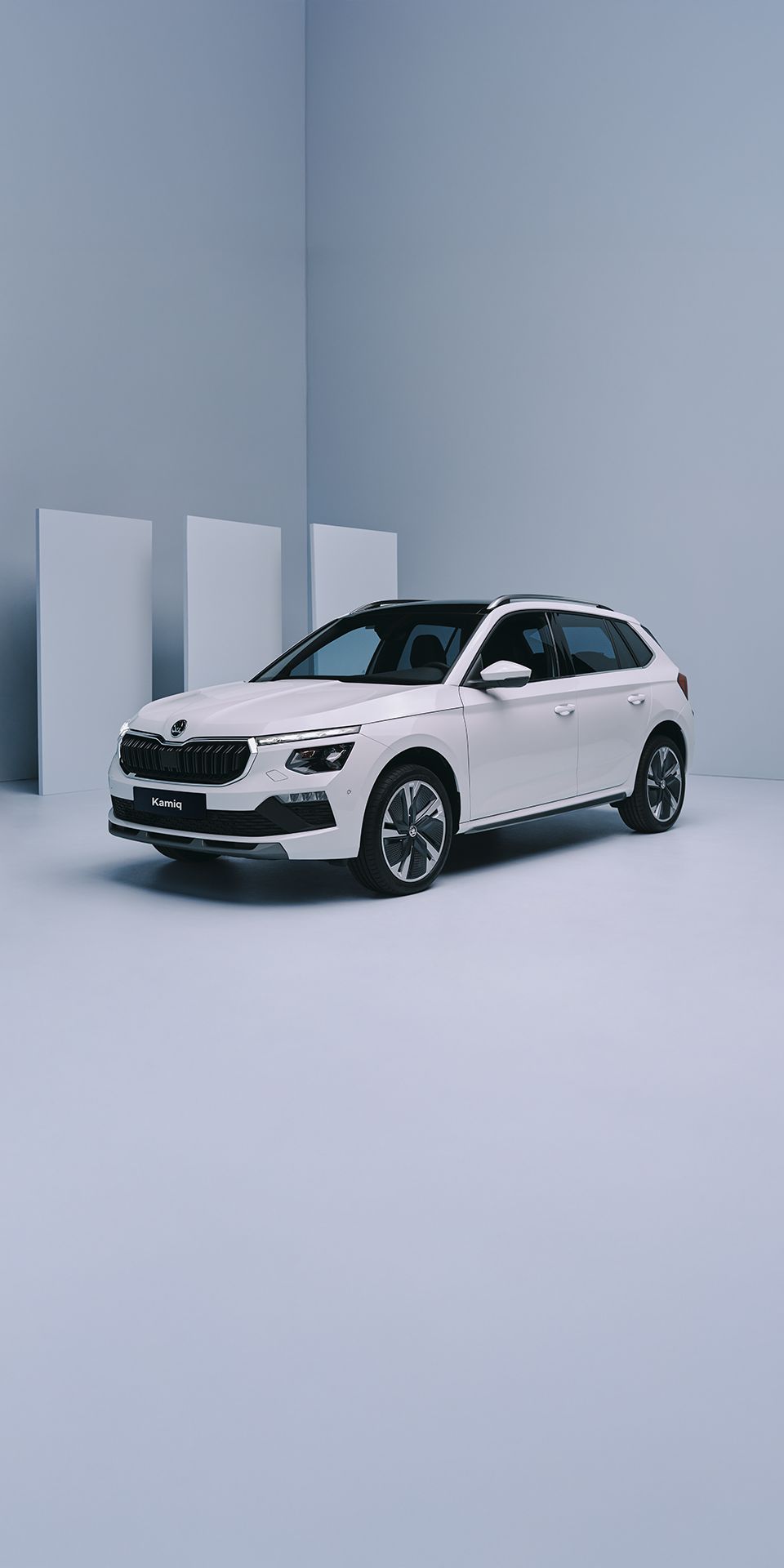 white Skoda Kamiq